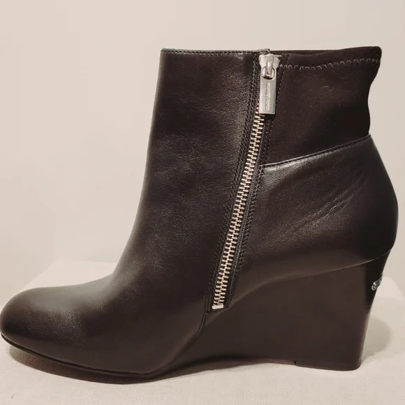 Michael Kors Wedge Ankle Booties w/ Zipper - Picture 15 of 16